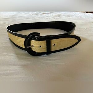 Elegant Black and Cream Women's Belt